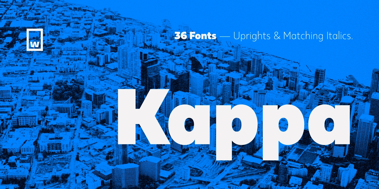 Ejemplo de fuente Kappa Display Light Italic